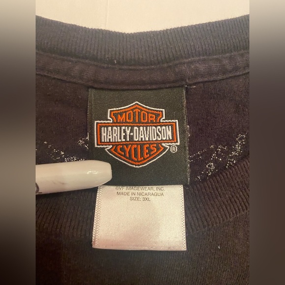 Harley Davidson Men’s Savannah GA Tee T-shirt Size 3XL - Has some cracking/Stain - Picture 3 of 9